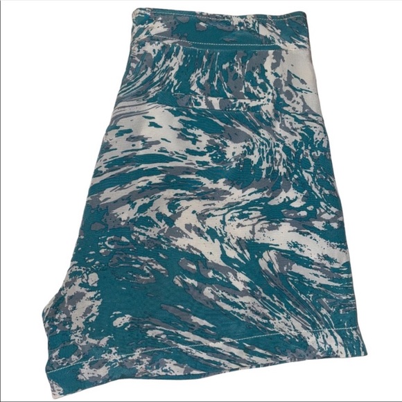 Tibi New York Silk Shorts Teal Size 2 EUC - Picture 6 of 16